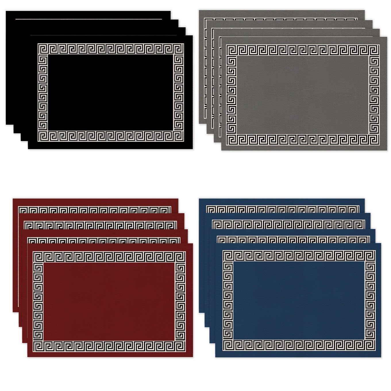 Outdoor Furniture Dining - Heat-Resistant Elegant Red Christmas Placemat, Machine
