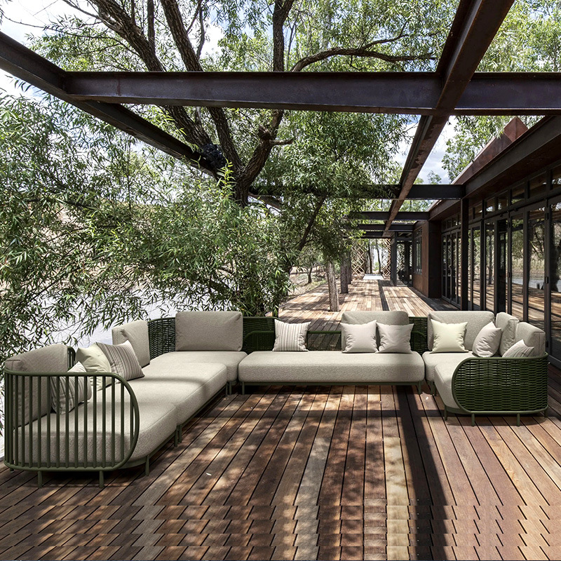Rattan Lounge Set - #Luxury Modern 3-Seater Outdoor UV-Resistant Rattan