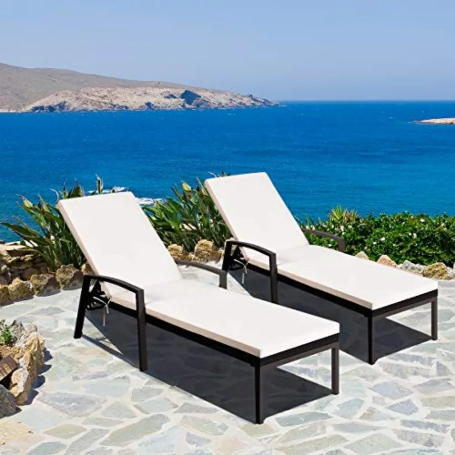 Patio chaise lounge set for ou - đánh giá và giá Rattan Lounge Set