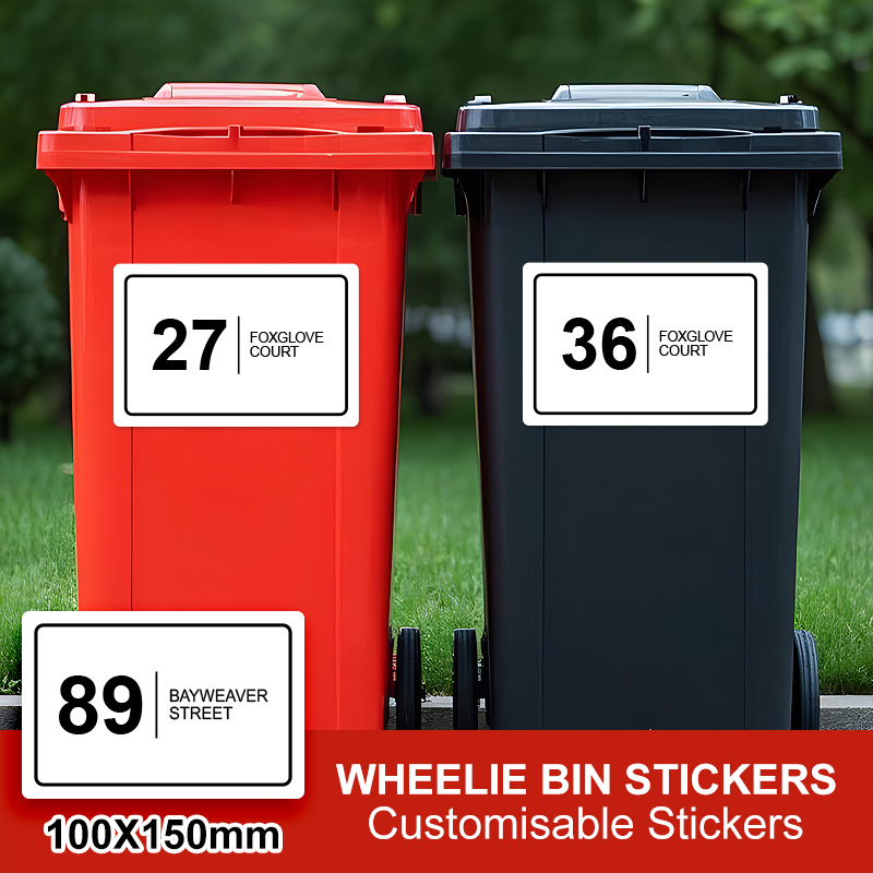 Customized Wheelie Bin Sticker - đánh giá và giá Outdoor Furniture Waterproof