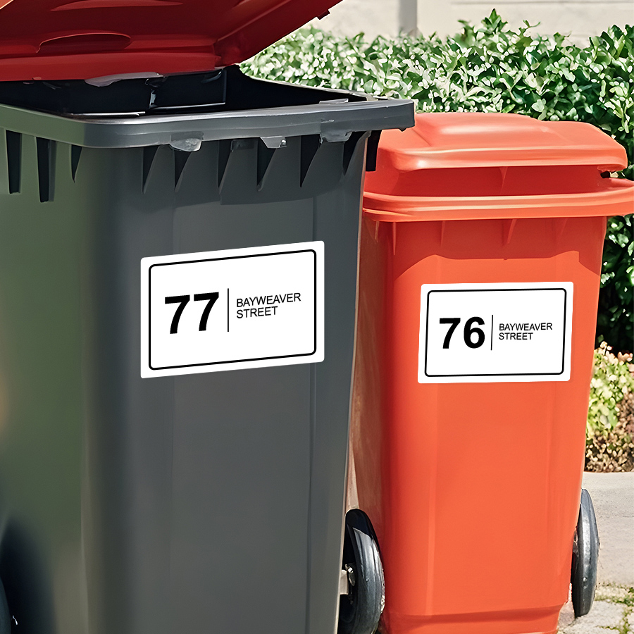 Customized Wheelie Bin Sticker - đánh giá và giá Outdoor Furniture Waterproof