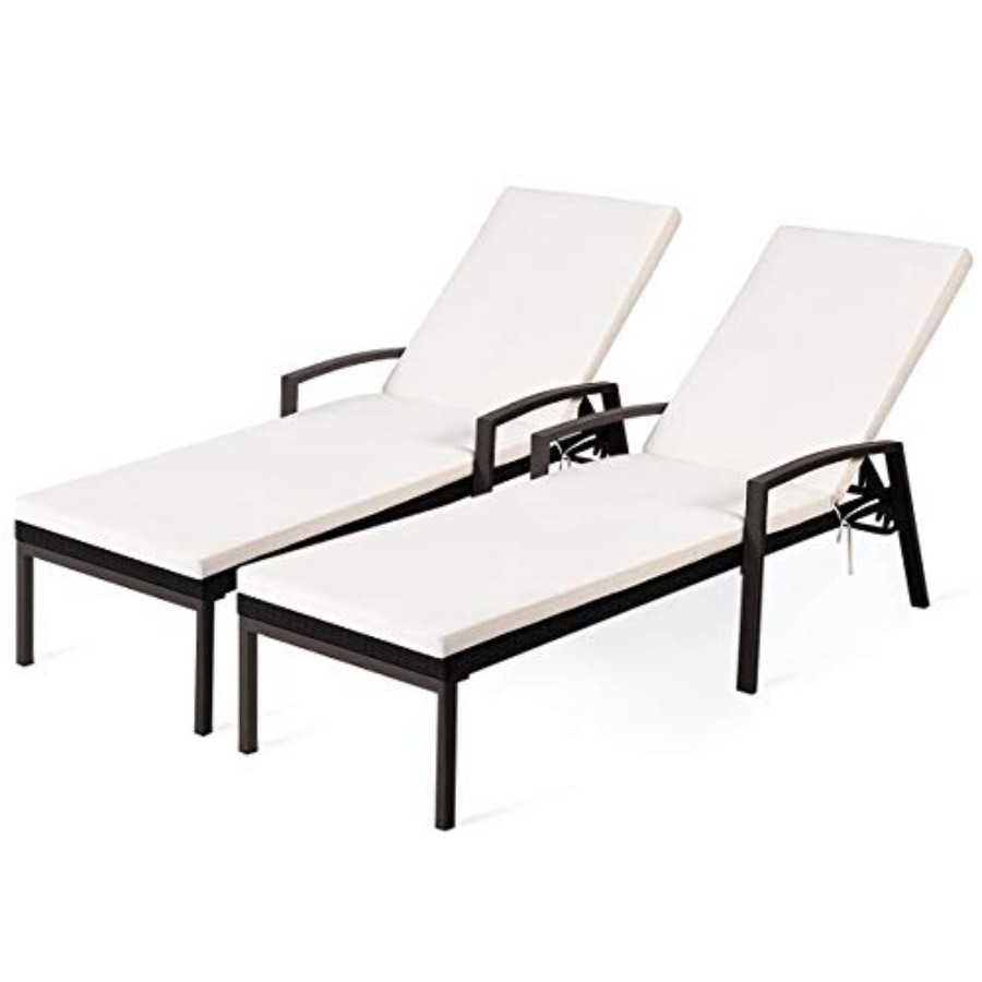Patio chaise lounge set for ou - đánh giá và giá Rattan Lounge Set