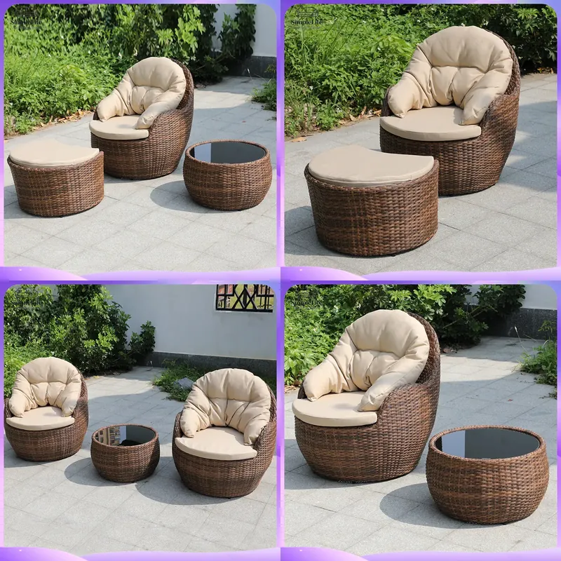 Wicker Outdoor Sofa Set for Sm - đánh giá và giá Rattan Lounge Set