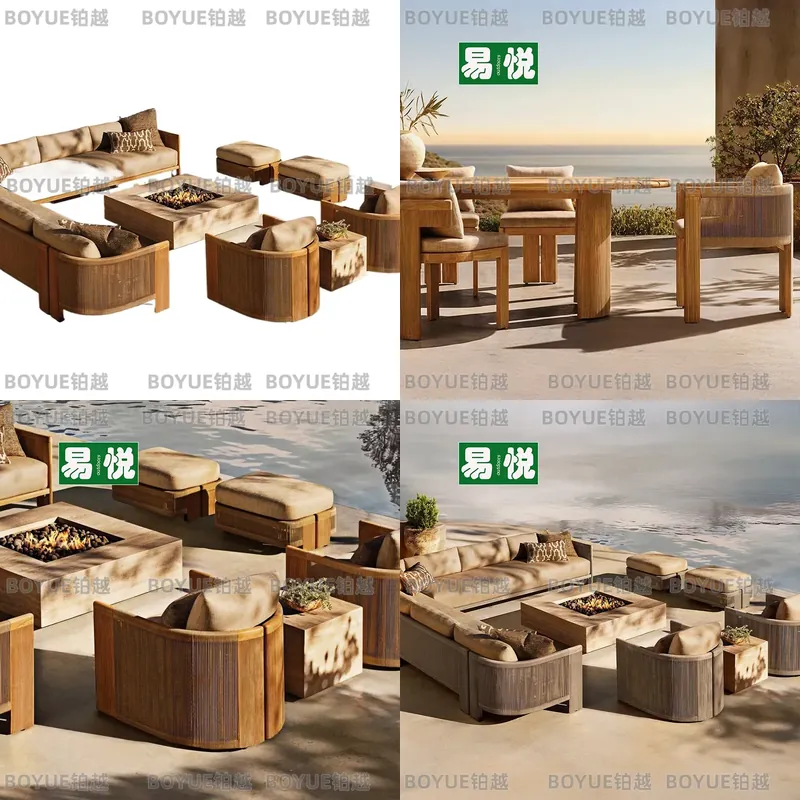 Outdoor Rattan Sofa Set Teak R - đánh giá và giá Rattan Lounge Set