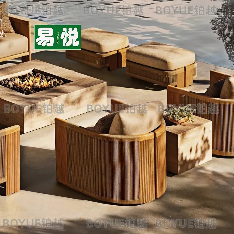 Outdoor Rattan Sofa Set Teak R - đánh giá và giá Rattan Lounge Set