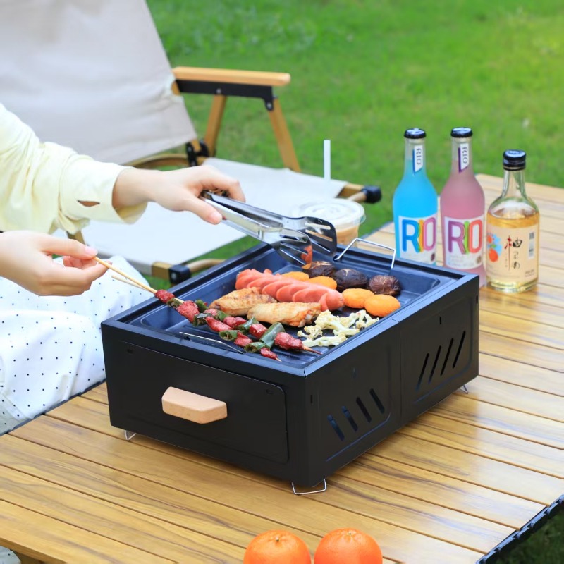 Portable Charcoal BBQ Grill Sq - đánh giá và giá Outdoor Furniture Metal