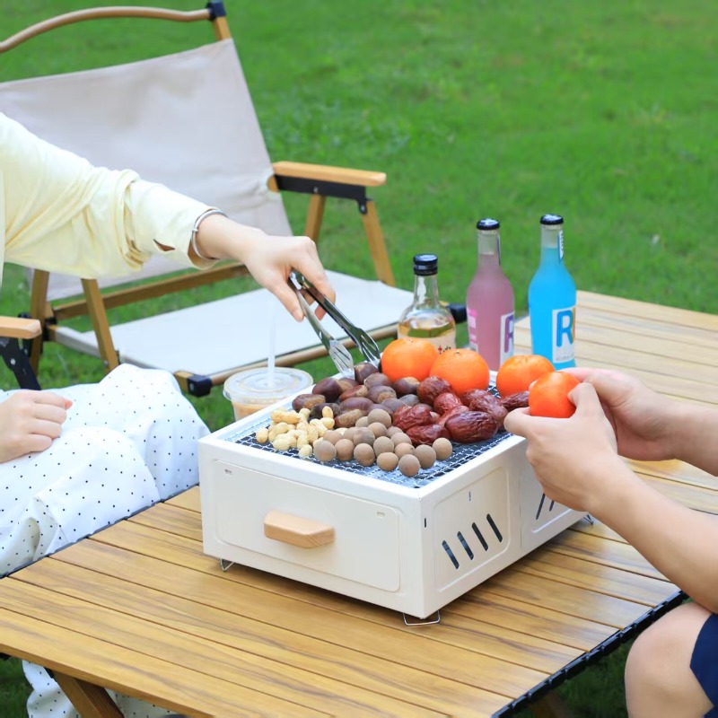 Portable Charcoal BBQ Grill Sq - đánh giá và giá Outdoor Furniture Metal