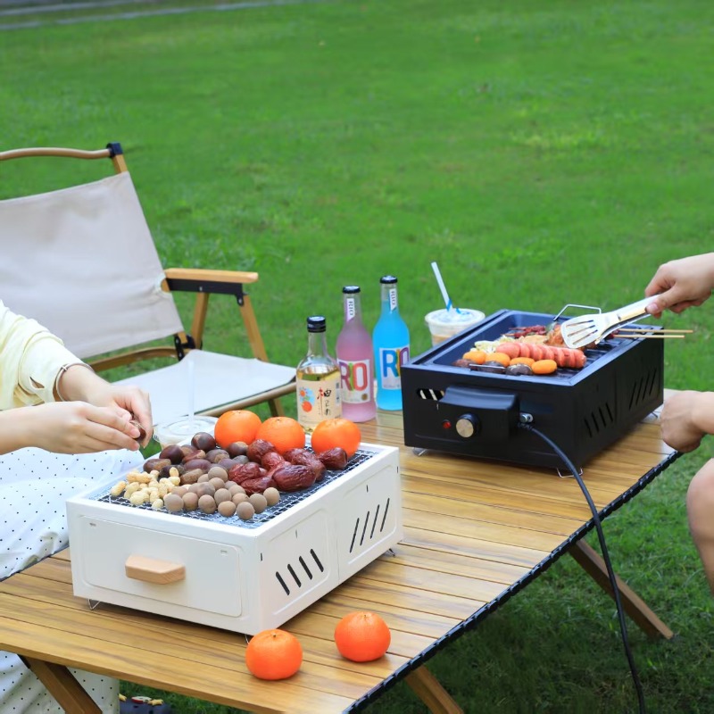 Portable Charcoal BBQ Grill Sq - đánh giá và giá Outdoor Furniture Metal