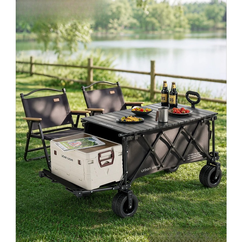 Folding Camping Wagon Cart Out - đánh giá và giá Outdoor Furniture Metal