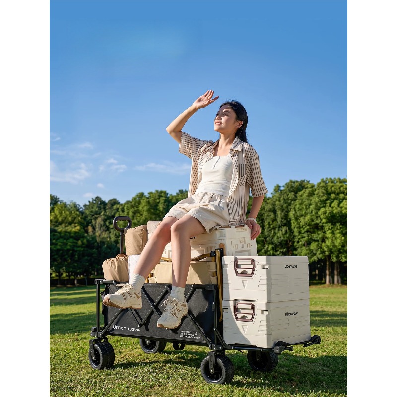 Folding Camping Wagon Cart Out - đánh giá và giá Outdoor Furniture Metal