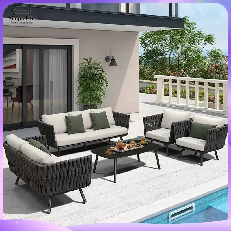 Outdoor Rattan Sofa Set for Ga - đánh giá và giá Rattan Lounge Set
