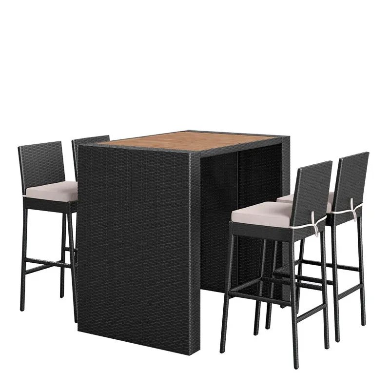 Wicker Rattan Bar Table and Ch - đánh giá và giá Rattan Lounge Set