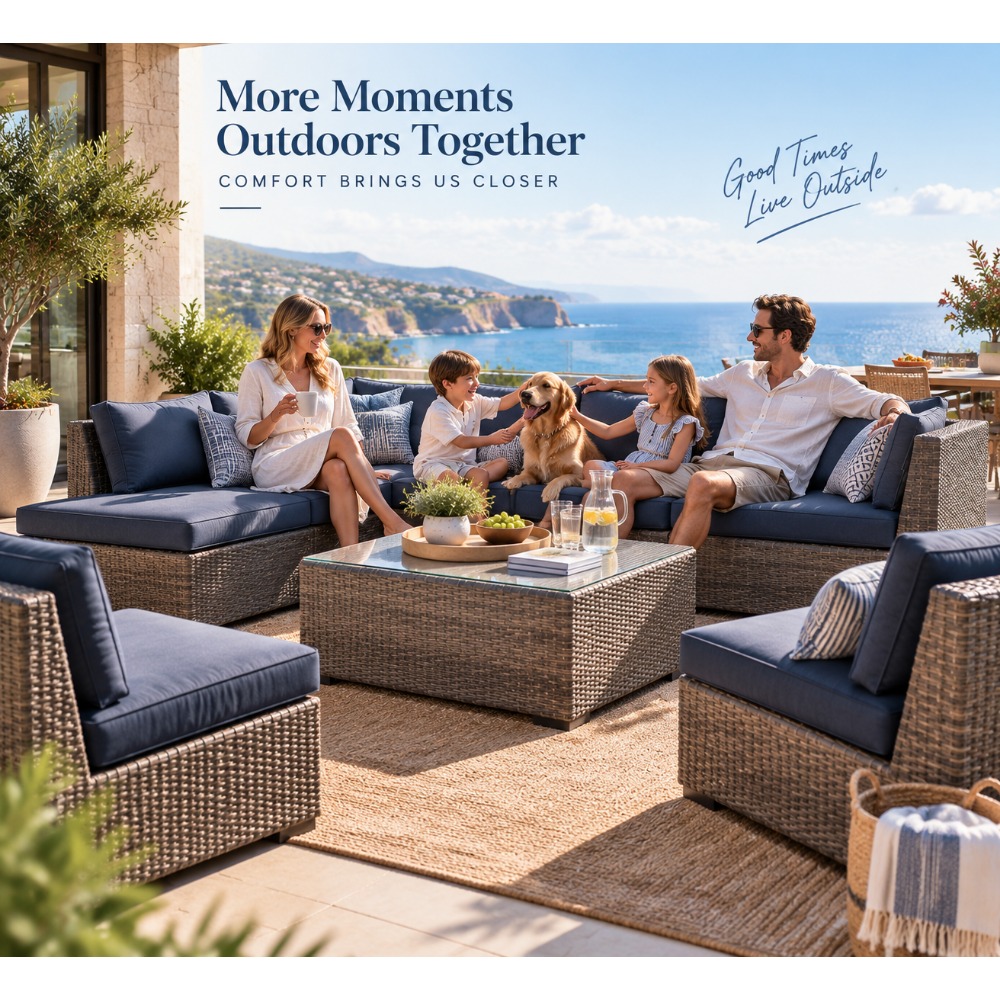 Modern Outdoor Rattan Lounge S - đánh giá và giá Rattan Lounge Set