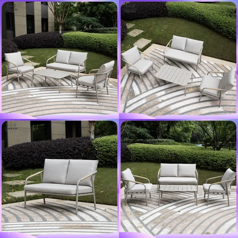 Nordic Outdoor Sofa Set for Ga - đánh giá và giá Rattan Lounge Set