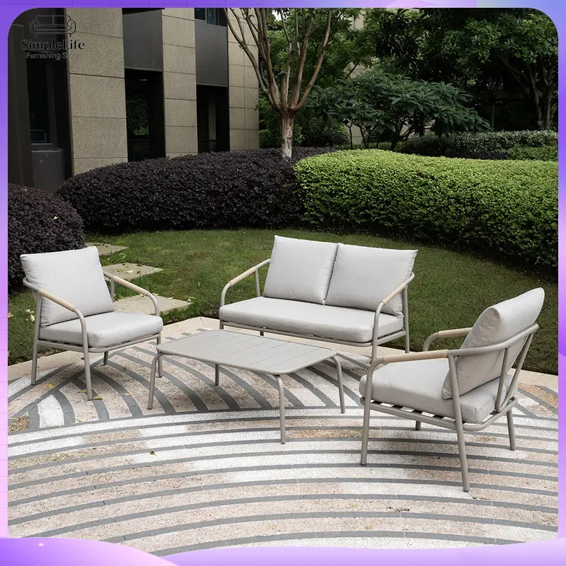 Nordic Outdoor Sofa Set for Ga - đánh giá và giá Rattan Lounge Set