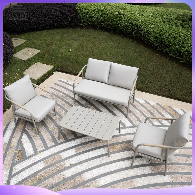 Nordic Outdoor Sofa Set for Ga - đánh giá và giá Rattan Lounge Set